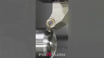 FixRTurn - Tried interrupted cutting by Round insert.