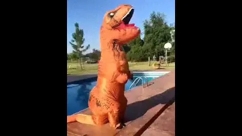 Dancing Dinosaur! (T-Rex) #BirthdatSuit