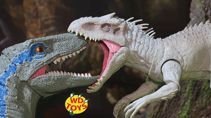New Jurassic World Super Colossal Velociraptor Blue Unboxing Fallen Kingdom Dino Rivals Mattel
