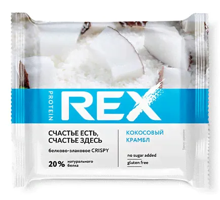 Хлебцы протеино-злаковые «Кокосовый крамбл» | Protein Rex
