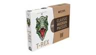 Деревянный пазл, головоломка EWA Динозавр T-REX XL (40x24 см) коробка-картон