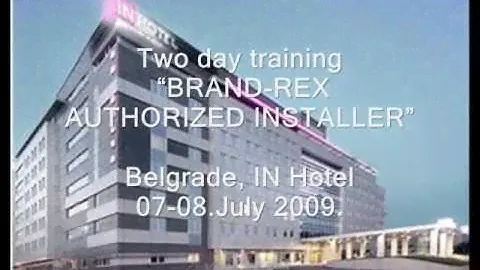 ADVANT training for BRAND-REX official installers 2009