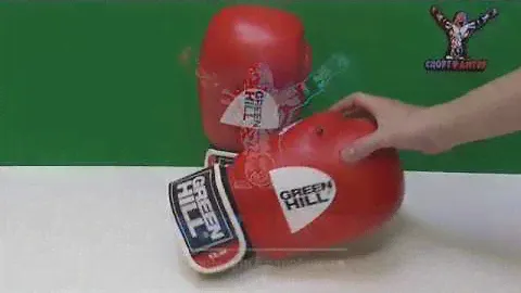 Боксерские перчатки Green-Hill AIBA красные