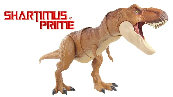 Jurassic World T-Rex Thrash N Throw Mattel Fallen Kingdom Movie Tyrannosaurus Rex Figure Toy Review