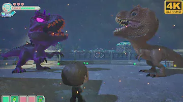 Rexy vs Indominus Rex Eddy Boss Fight - Funko Fusion (4K 60FPS)