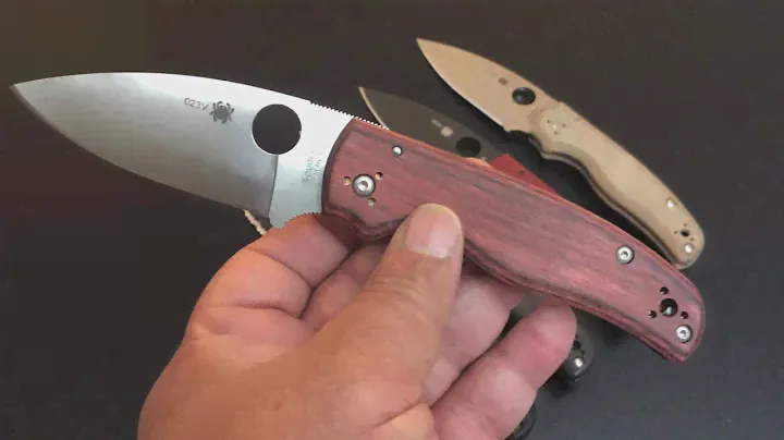 Spyderco Shaman CPM REX 45 with Rosewood Scales!  The Knife of the Day!
