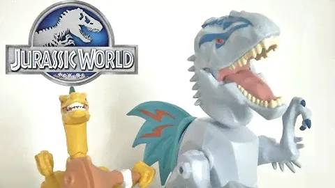 Jurassic World Hero Mashers Indominus Rex and Velociraptor Mash Pack from Hasbro