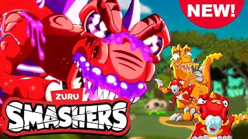 NEW! SMASHERS! Big BattleFang Brawl | T-Rex Battle - Episode 11 | Cartoons for Kids | Zuru