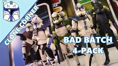 Clone Corner # 118: Vintage Collection Bad Batch 4-Pack (Captain Rex, Grey, Ballast (Howzer), Elite)