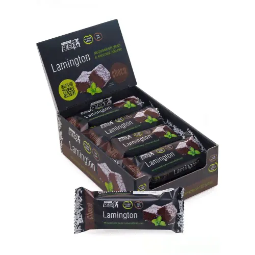 PROTEIN REX Lamington десерт 50г, Шоколадный