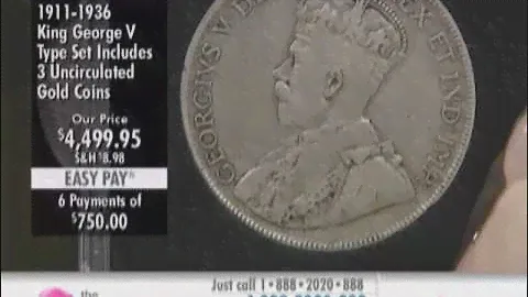 Высококачественные монеты короля Георга V 1911-1936 годов в The Shopping Channel 510026