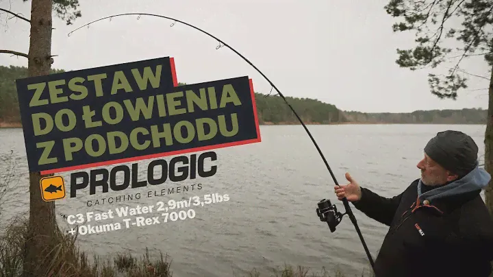 Zestaw do łowienia karpi z podchodu - Prologic C3 Fast Water i Okuma T-Rex 7000
