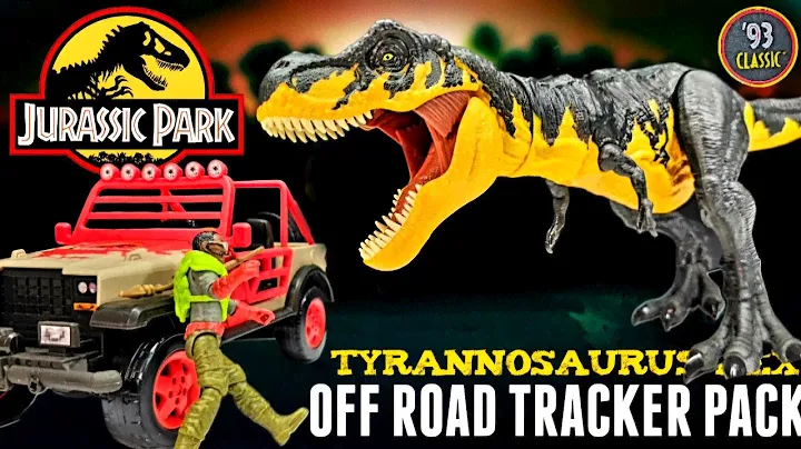 Mattel Jurassic Park 93 Classic Young Tyrannosaurus rex Off Road Tracker Pack Review!!!
