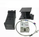 REX-C100 цифровой PID-терморегулятор ,комплект (термореле, термопара, SSR-40DA, радиатор)