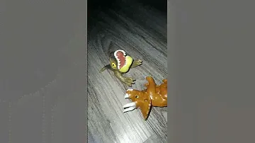 baby t rex hits rexy