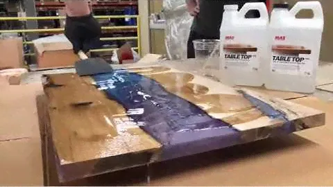 Epoxy River Table with MAS Epoxies Table Top Pro