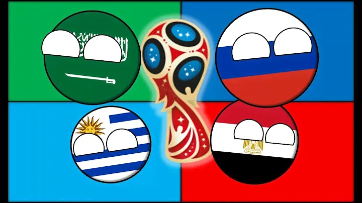 Fifa world cup 2018 Group A in countryballs