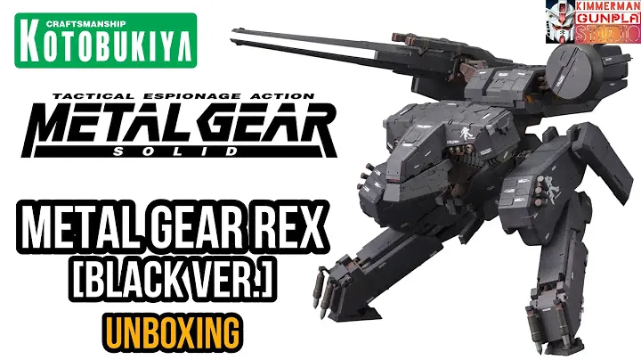 Kotobukiya - METAL GEAR REX [Black Ver.] 1/100 Scale -  Metal Gear Model Kit UNBOXING [045]