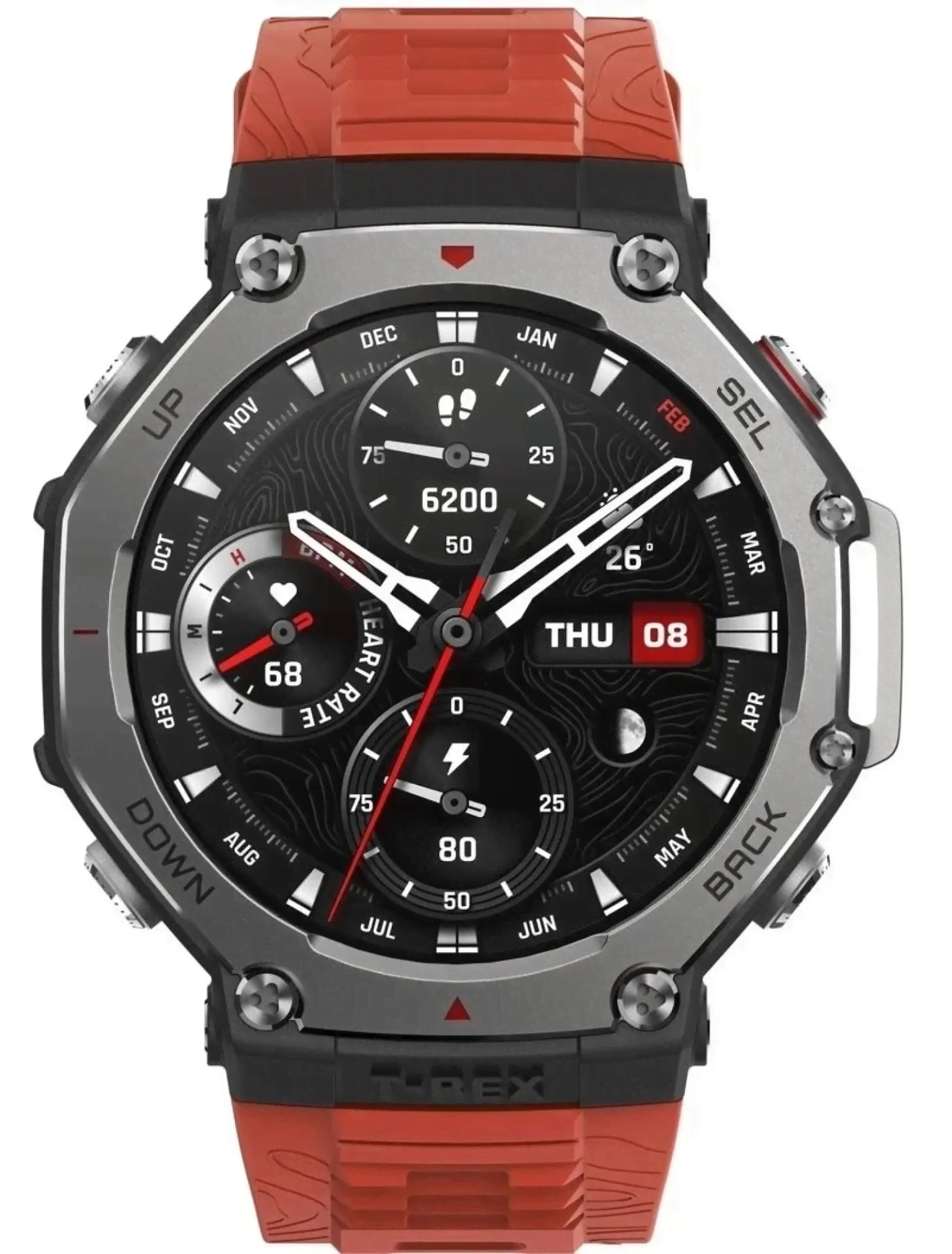 Смарт-часы Amazfit T-Rex 3 красный