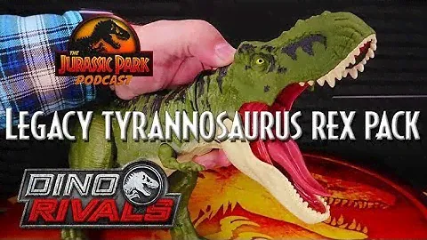 GREEN LEGACY TYRANNOSAURUS REX PACK Unboxing & Review | Mattel DINO RIVALS | Jurassic World Toy!