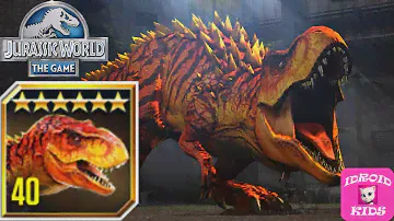 T-REX MAX LEVEL 40 - Jurassic World The Game