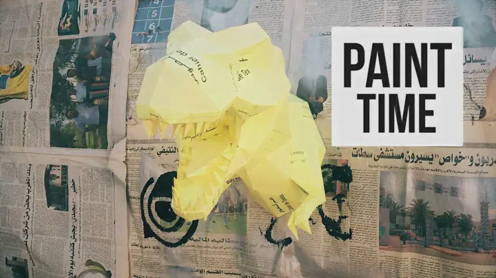 T-Rex 3D - PaperCraft DIY - How To Make a Dinosaur's Head