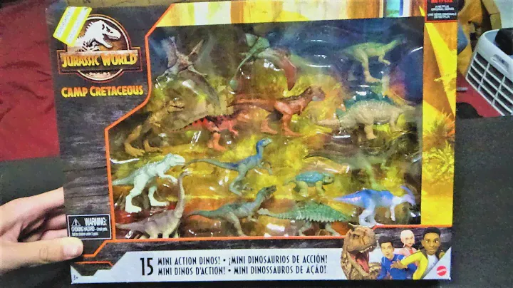 Camp Cretaceous 15 Mini Dinos Pack Unboxing