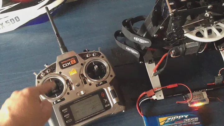 T-Rex 600/Spektrum DX8/Mikado V-Bar setup problem
