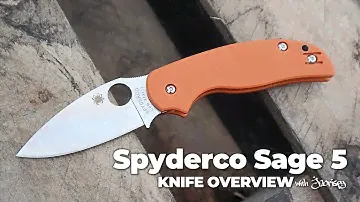 Spyderco Sage 5 REX-121 Steel Folding Knife | 5-Minute Review | Atlantic Knife