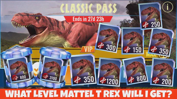What level Mattel T Rex Will I Get To? | Jurassic World Alive 3.1