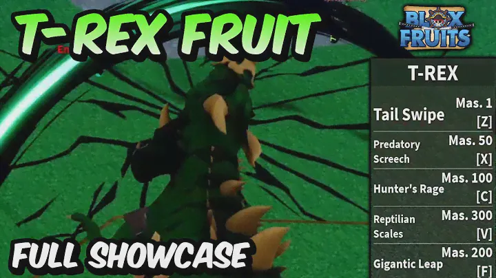 NEW T-Rex Fruit FULL SHOWCASE! | Blox Fruits T-Rex Fruit Full Showcase & Review