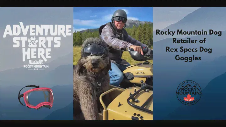 Rocky Mountain Dog with Rex Specs Dog Goggles