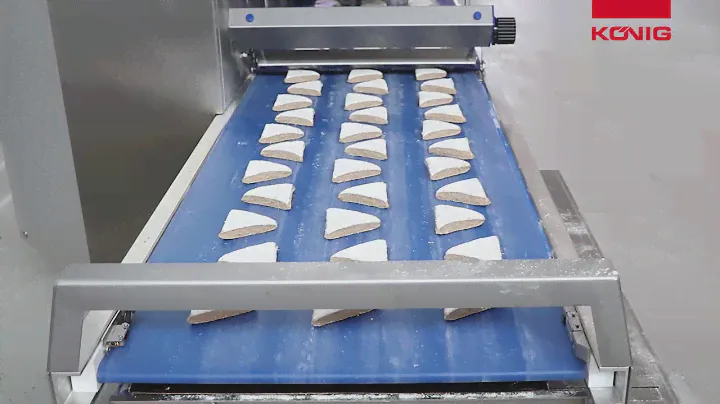 Koenig - Artisan SFM EC - dough sheeting line - Teigbandanlage - Korndreiecke - triangular grain bun