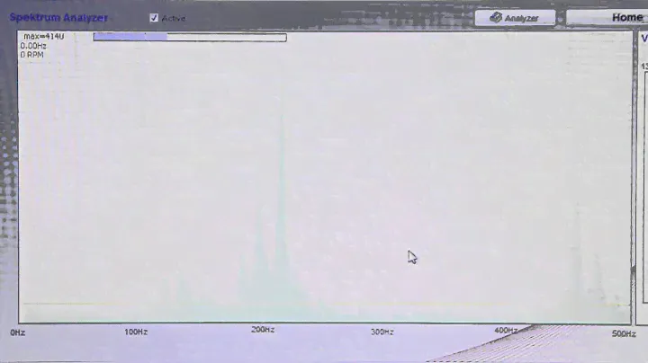 Vibration analysis T-Rex 500 Mikado V-Bar