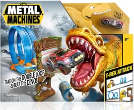 Metal Machines T-Rex Attack Building Trackset with Mini Racing Car