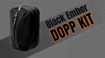 Black Ember Dopp Kit