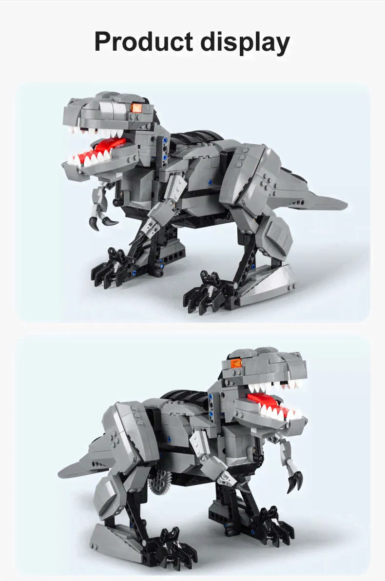 Радиоуправляемый конструктор CADA динозавр T-Rex, 701 детали - C59006W-0