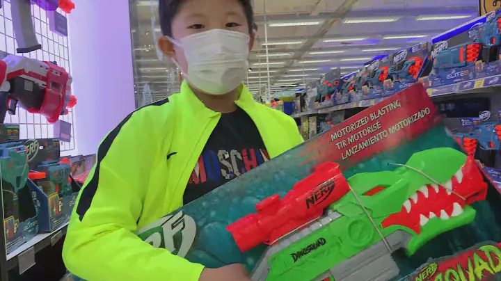 Nerf 101 | dinosquad rex-rampage | Dino 10 dart semi auto SMG !!!