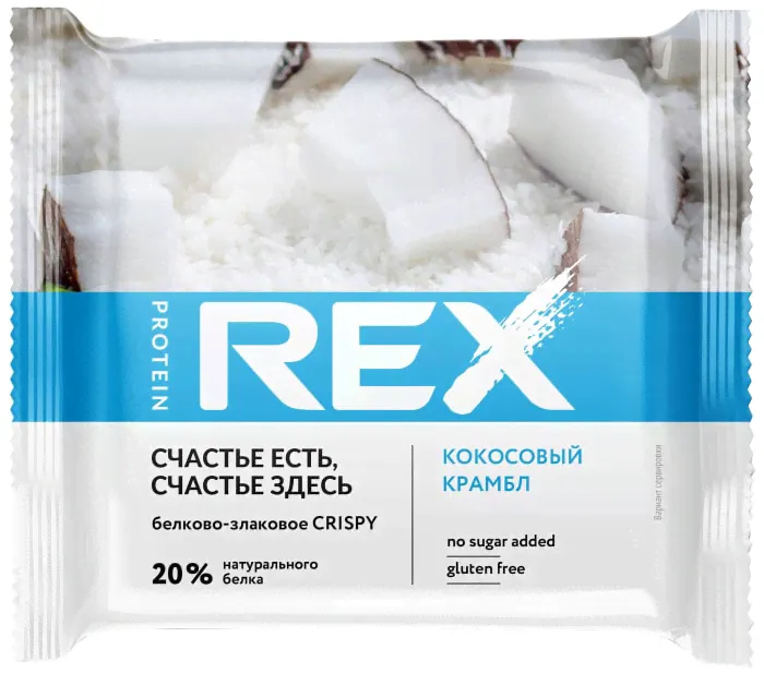 Хлебцы Protein Rex Crispy протеино-злаковые Кокосовый крамбл 55г-2