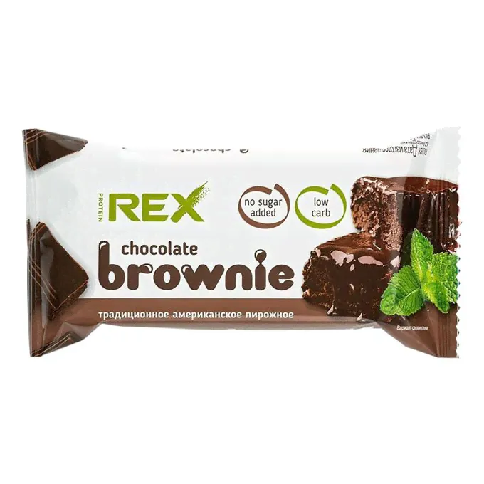 Протеиновое пирожное Protein Rex Брауни классическое 50 г-0