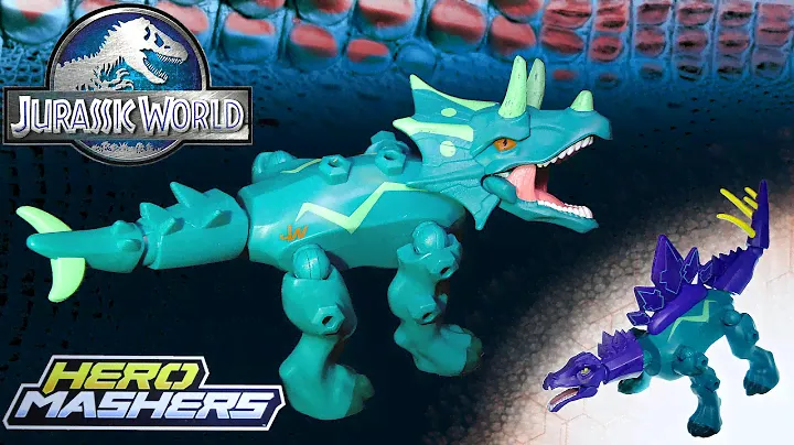 Opening: Jurassic World TRICERATOPS Hero Mashers (with Stegosaurus parts)