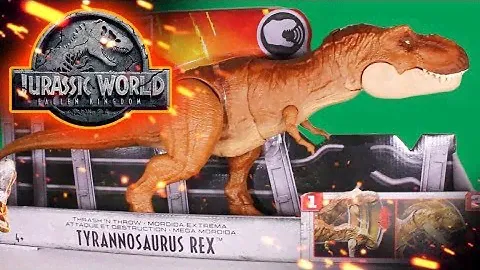 FALLEN KINGDOM | Thrash & Throw T.Rex | UNBOXING & REVIEW