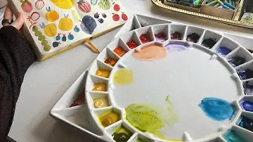 My Perfect Watercolor Palette: MEEDEN Porcelain Palette Review 🎨
