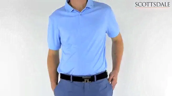 J Lindeberg Rex TX Polo Shirt Light Blue Melange