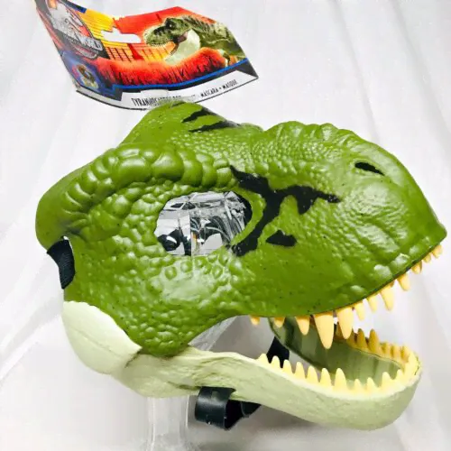 Jurassic World GREEN T-Rex Dinosaur Face Mask tyrannosaurus Park Dino Costume JP-0
