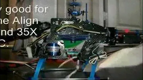 Trex Align 450 Main/Tail Gear Fans - Testing Airflow
