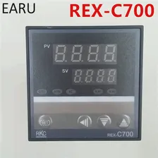 🛍 Контроллер температуры духовки, переменный ток 220 В, RKC REX-C700 C700 термопара PT100,K Универсальный входной релейный выход 72*72 мм термостат