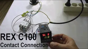 PID REX C100 temperature controller contact connection
