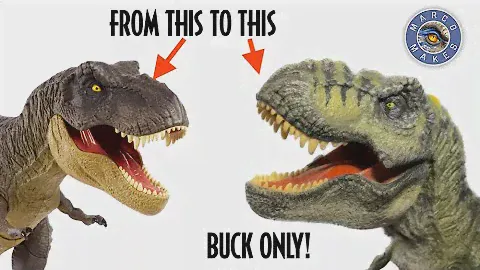 I Turned this Rex into the Buck from The Lost World! Jurassic World Tyrannosaurus Plastic Surgery