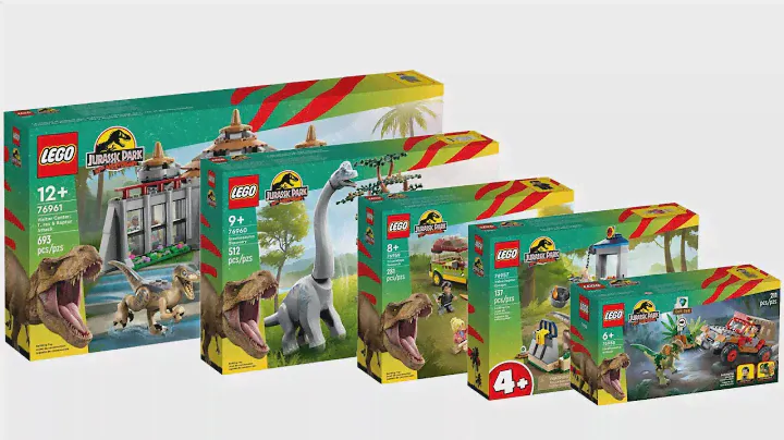 All LEGO Jurassic Park 30th Anniversary Sets 2023 Compilation/Collection Speed Build